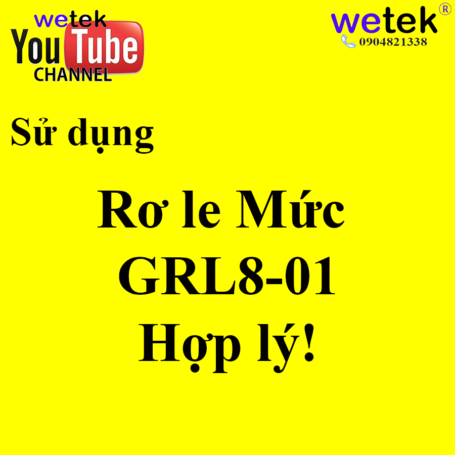 Rơ le an toàn phao bể nước, Rơ le mức GEYA GRL8-01, Chi tiết cách đấu nối