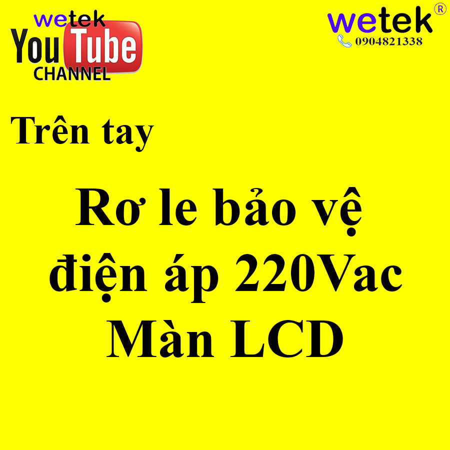 Lắp rơ le điện áp có mà hình LCD cho sang ạ :)) SVP-915 Sinotimer