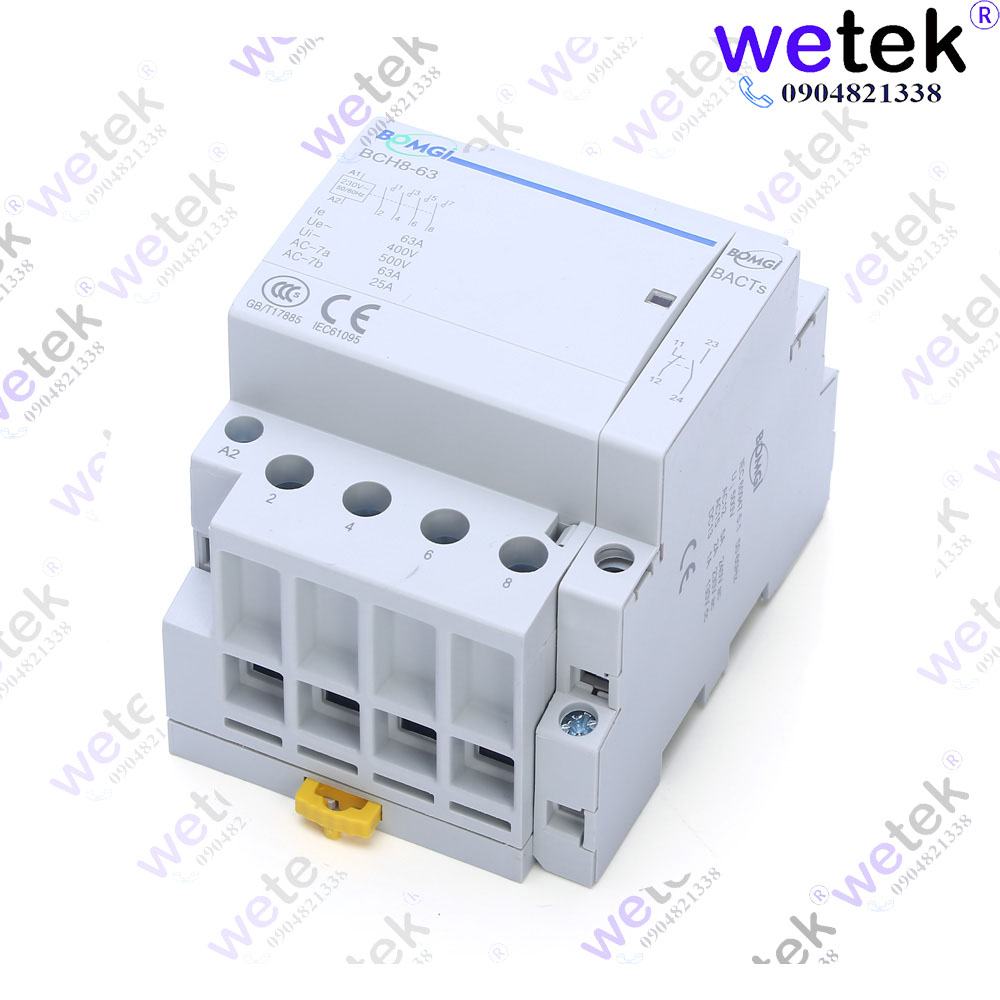 Sonew Contacteur AC Domestique BCH8-25M 230V 4P 25A Contacteur Modulaire AC Domestique Avec