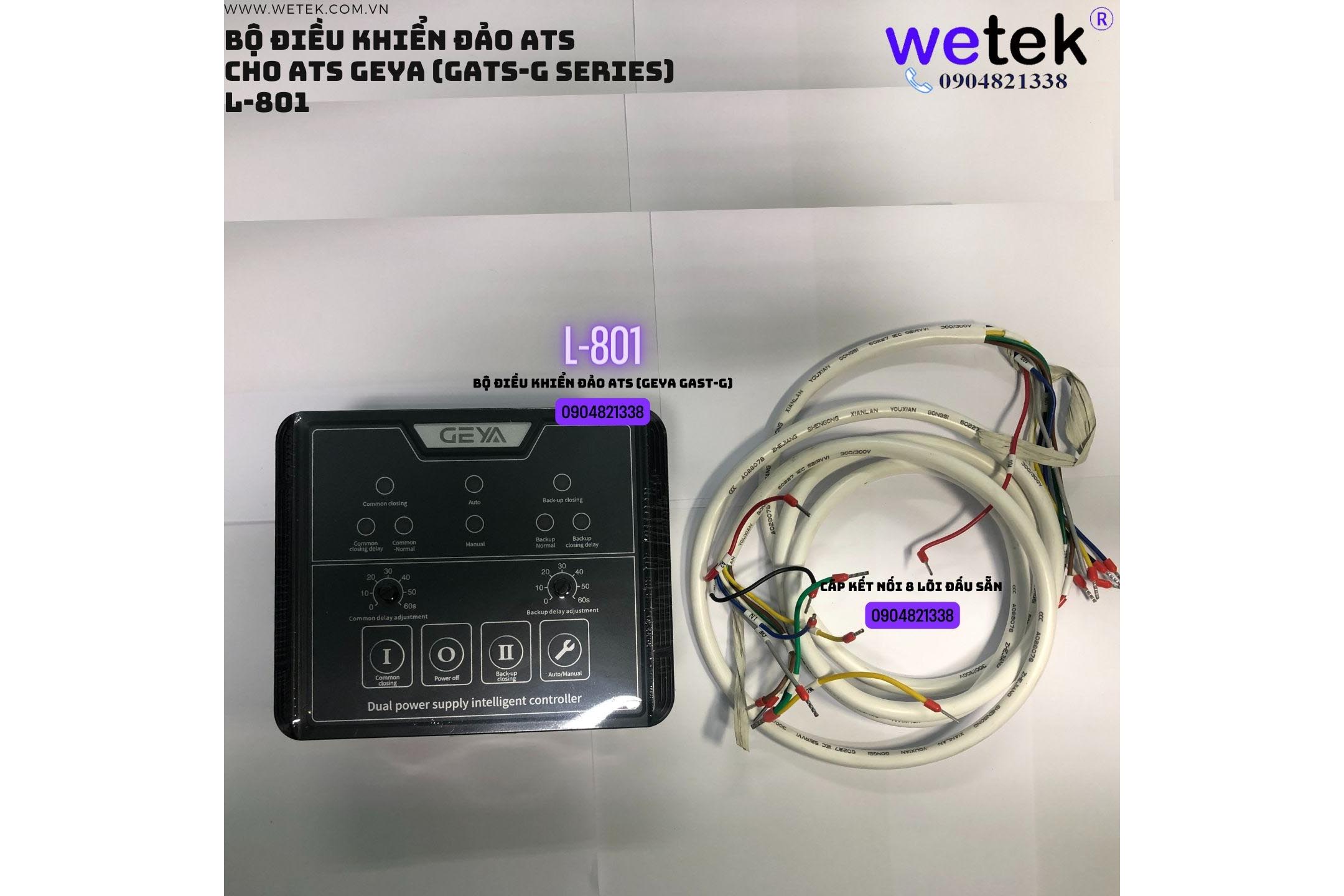 L-801 bộ điều khiển đảo ATS Geya (cho GATS-G-250/4P GATS-G-160/4P GATS-G-100/4P)